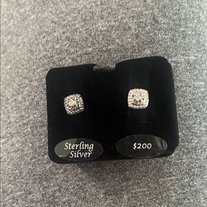 Elegant Sterling Silver Stud Earrings